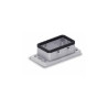Embase encastrée 10B, Aluminium moulé sous pression, IP67, Sortie basse